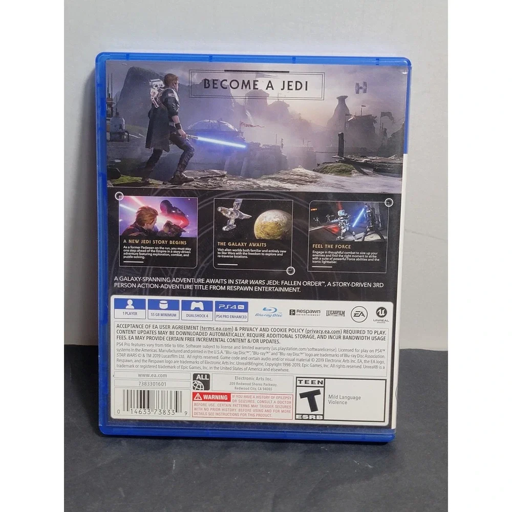 Star Wars Jedi: Fallen Order Sony PlayStation 4 PS4 EA 73833 T-Teen